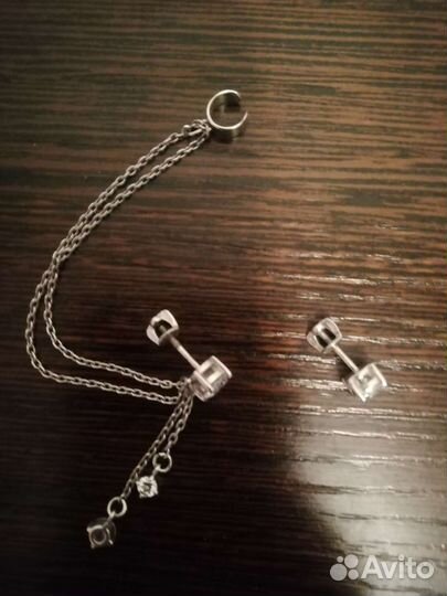 Серьги серебро