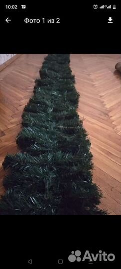 Новогодняя гирлянда из хвои