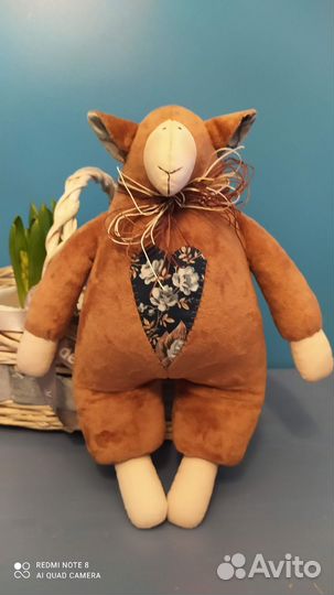 Игрушка тильда: овечка новая