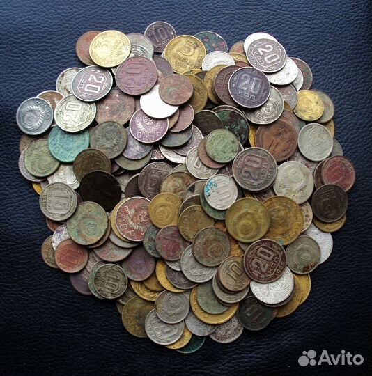 1-2-3-5-10-15-20коп ранний СССР 1924-1957гг 300шт