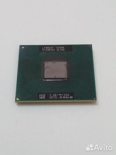 Процессор SLA4K Intel Pentium T2330 1 мб кэш-памят