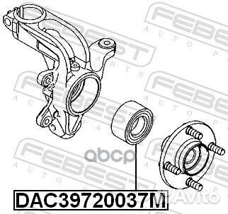 Подшипник ступ.ford fiesta/focus/fusion 98- пер