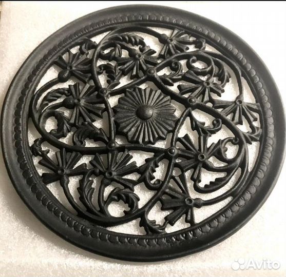 Тарель Ажур Васильки Чугунная Свадьба Подарок