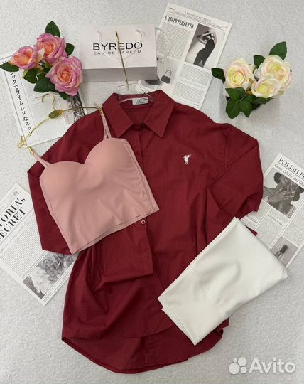 Рубашка Polo Ralph Lauren оверсайз поло