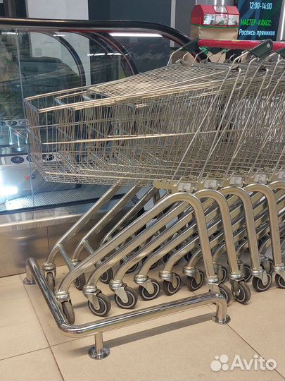 Отбойник для тележек из нержавеющей стали