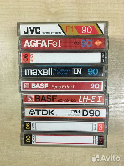 Аудиокассеты TDK sony JVC basf maxell