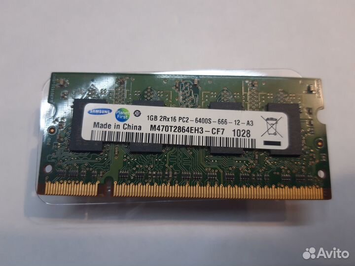 Оперативная память DDR2 Samsung M470T286EH43-cf7