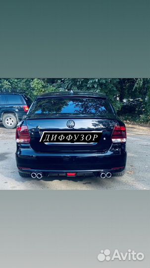 Диффузор на Volkswagen Polo 5 рест/дорест