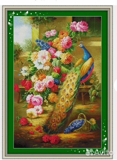 Схема для вышивания крестом 84х121 см