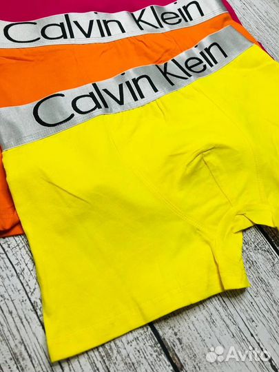 Мужские трусы яркие хлопок Calvin Klein