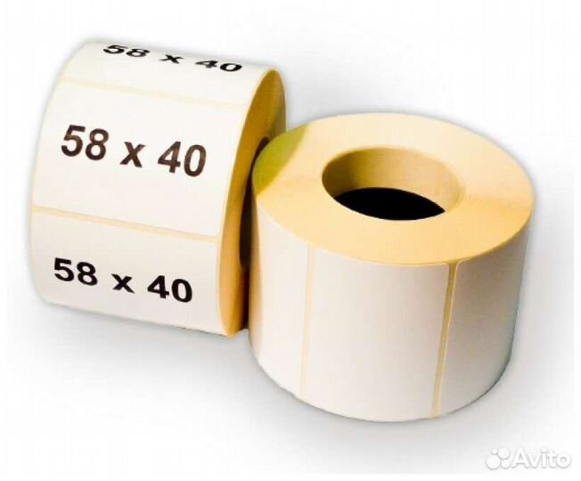 Термоэтикетки 58х40 - 500 шт