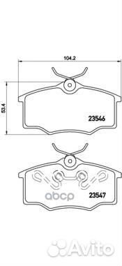 Колодки тормозные дисковые перед VW GOL 1.0