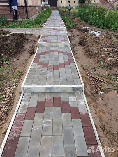 Тротуарная плитка от производителя.укладка