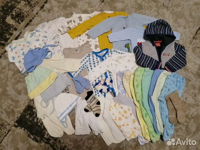 Вещи пакетом 0-3 месяца