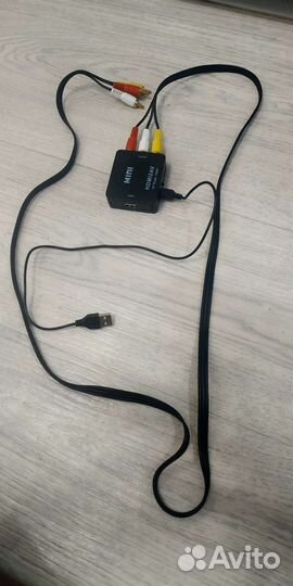 Переходник hdmi на тюльпан