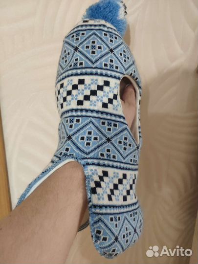 Шапка шлем зимняя