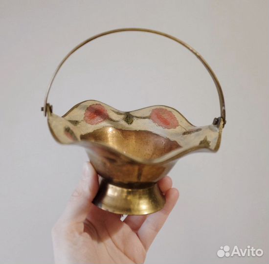 Ваза для конфет латунь СССР