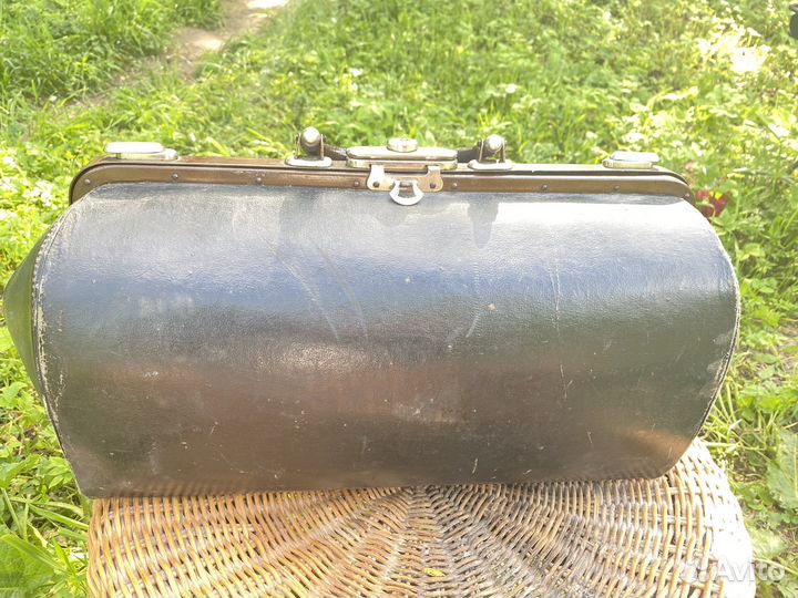 Сумка саквояж старинный