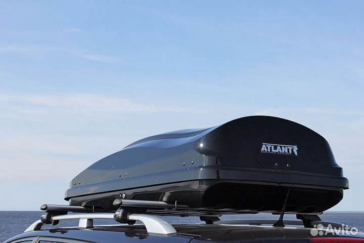 Автобокс Атлант 500L черный глянец +