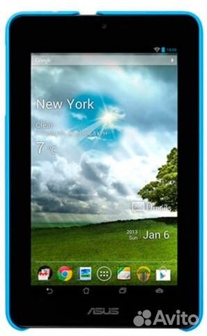 Клип-кейс asus для ME172 (синий) + Защитная пленка