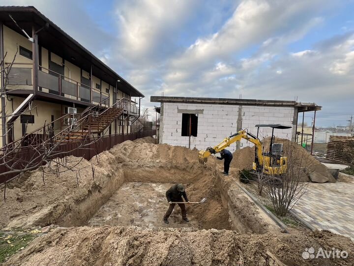 Услуги миниэкскаватора