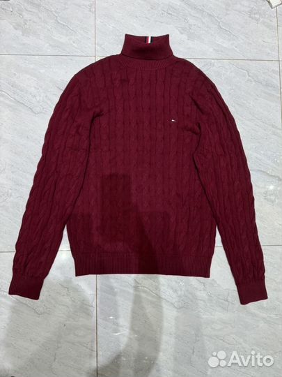 Свитер водолазка вязанный