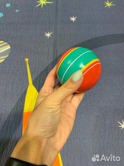 Резиновый мяч детский 7,5 см в ассортименте