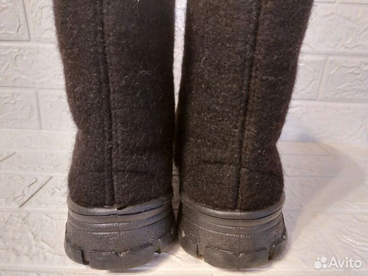 Мужские полуботинки из войлока прощайки чёрные 45