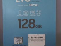 Карта Micro sdxc samsung EVO plus 128GB