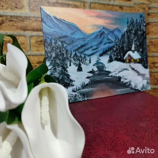 Картина акрилом на холсте
