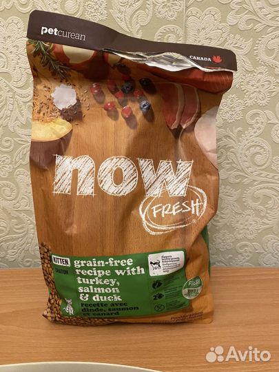 Корм для котят Now fresh