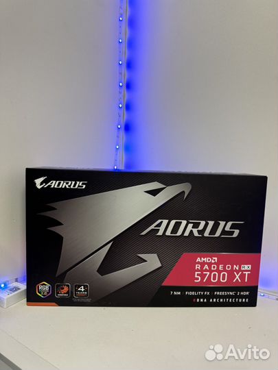 Rx 5700xt aorus с коробкой