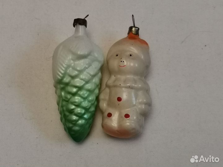 Елочные игрушки СССР Шишка.Клоун