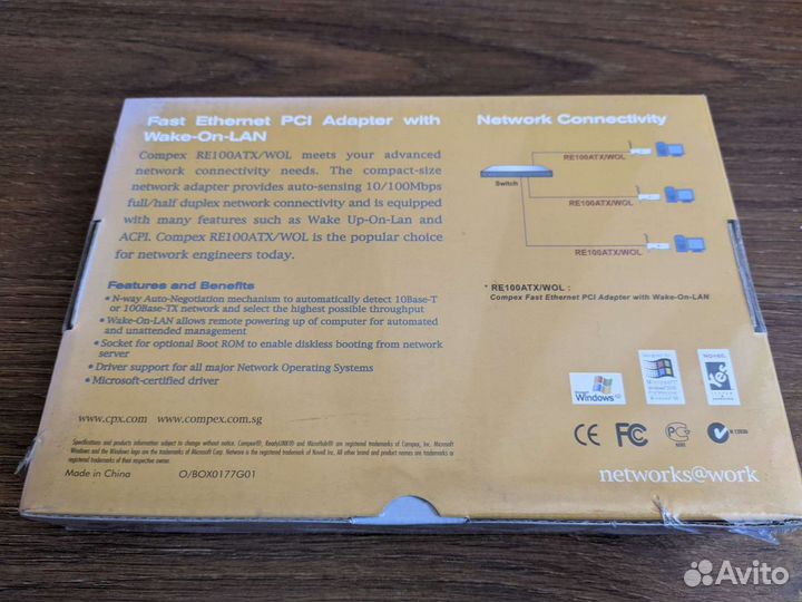 Сетевая карта Compex RE100ATX