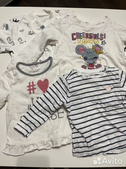 Большой пакет брендовых вещей для девочки 74