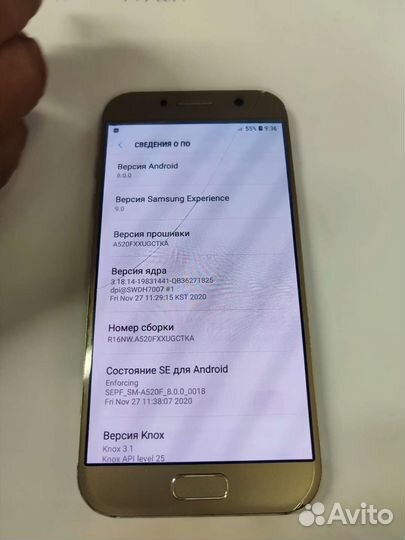 Телефон Samsung Galaxy a5 2017 на запчасти