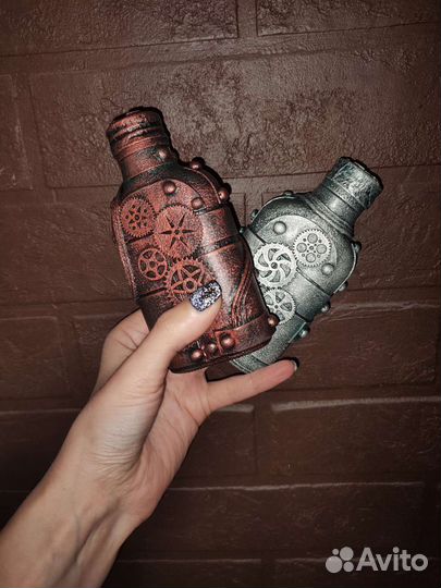 Бутылочки в стиле лофт(индастриал,стимпанк)