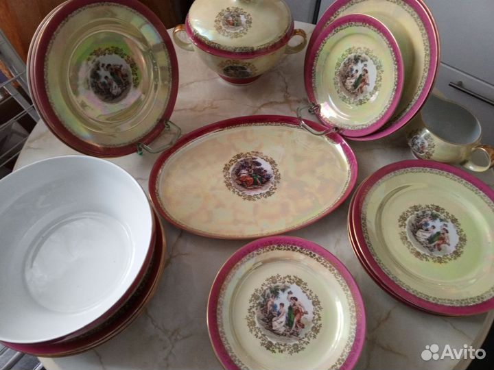 Столовый сервиз ГДР. Мадонна на6 персон