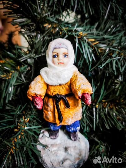 Ватные елочные игрушки