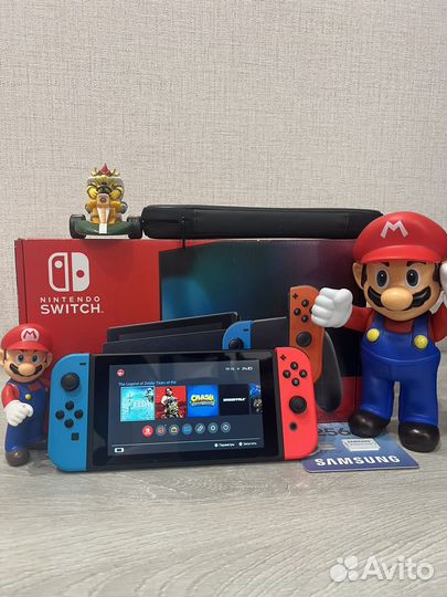 Nintendo Switch V2 Прошитая с 41 Игрой 256 gb