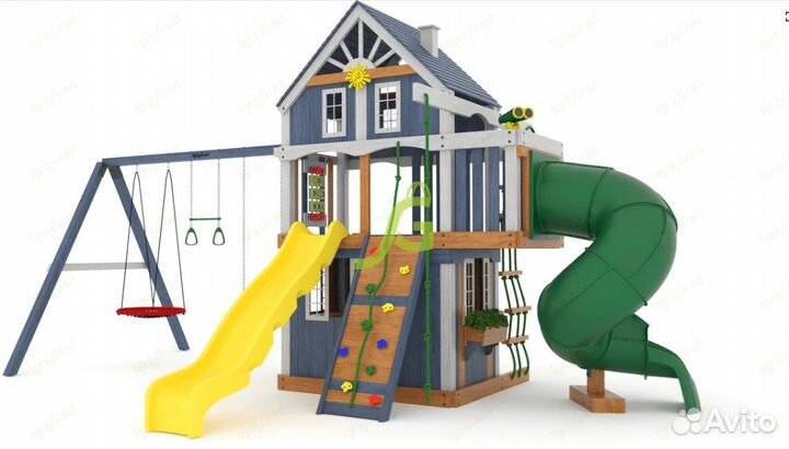 Детская площадка Шато 2 с трубой (Домик) мод.1