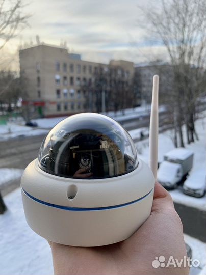 Купольная, антивандальная iP/Wi-Fi видеокамера