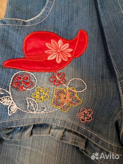 Джинсы новые на девочку 1 год 80 см