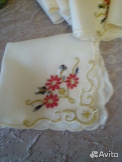 Салфетки сервировочные с вышивкой