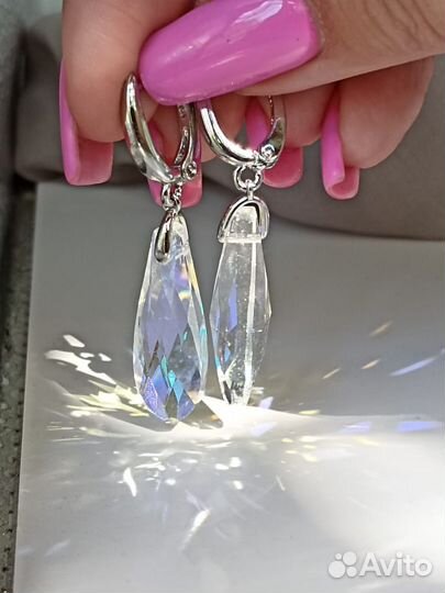 Серьги под Swarovski