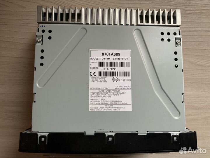 Магнитола новая Mitsubishi 8701A689 (asx,outlander