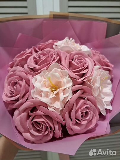 Букет из мыльных цветов