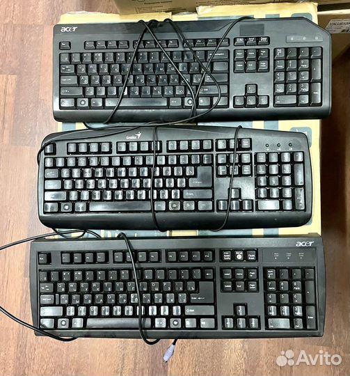 Клавиатуры б/у, USB и PS/2