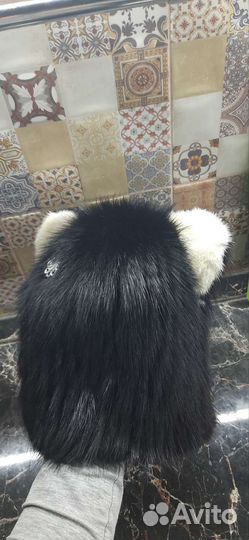 Шапка меховая с ушками