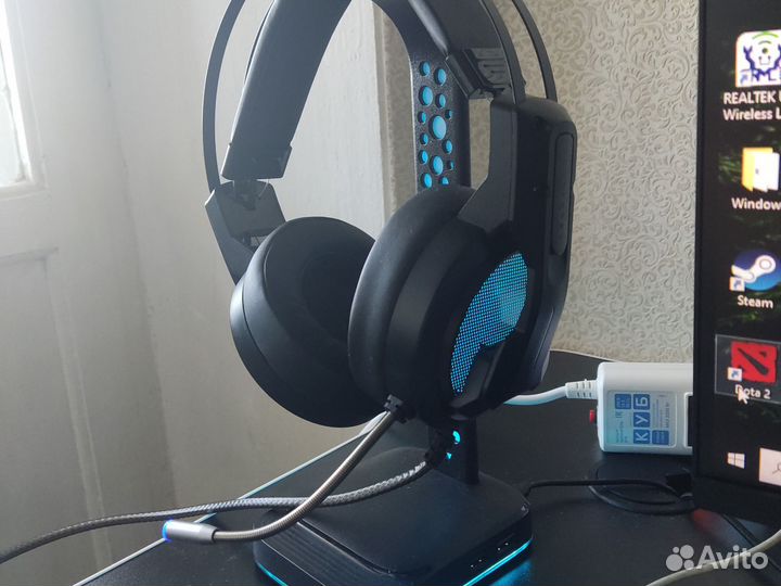 Наушники, корпус, клавиатура, мышь, коврик